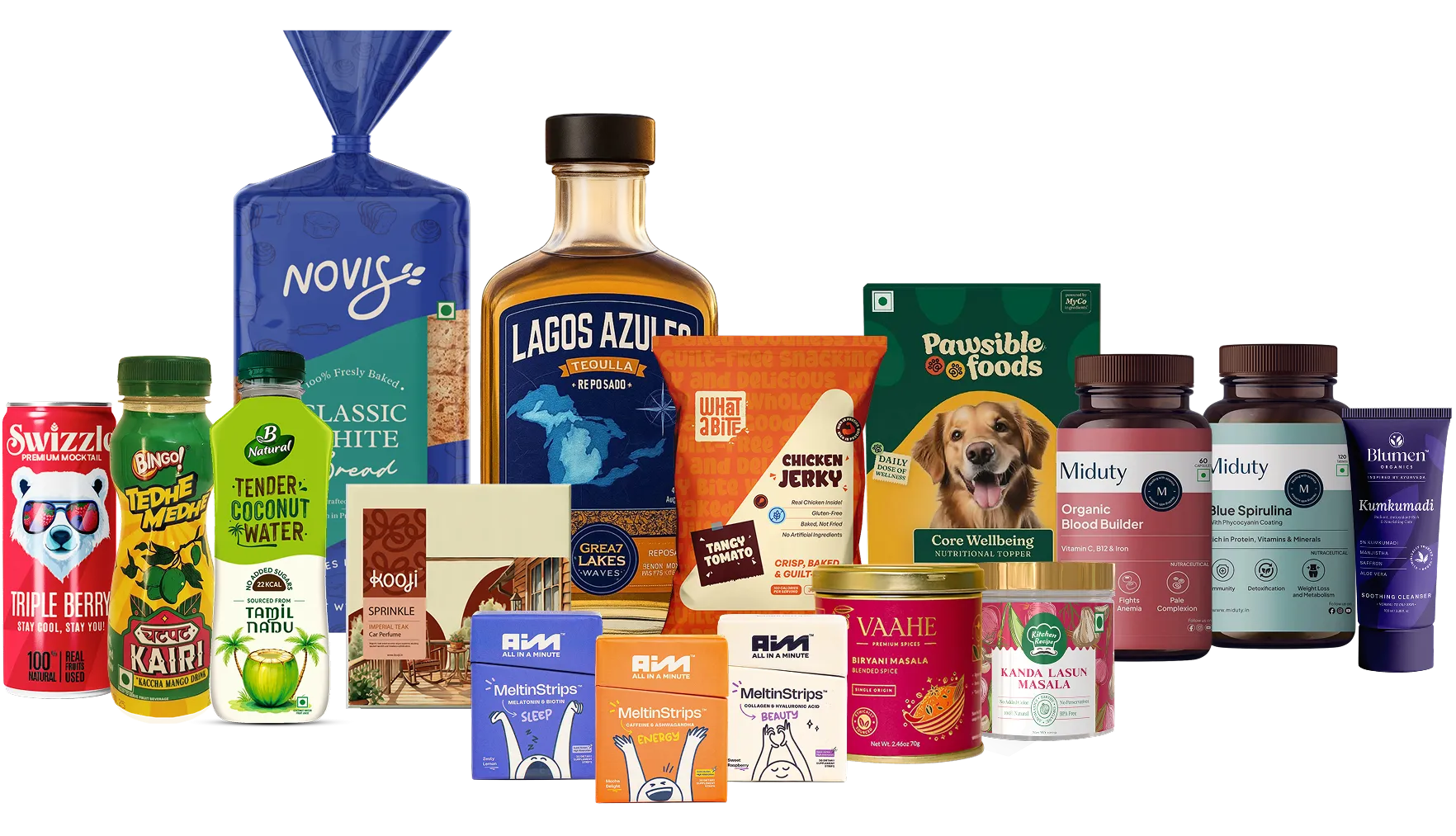 Creative product packaging banner