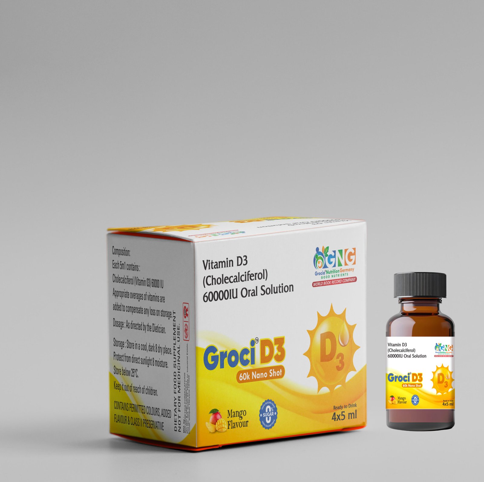 Grocia Nutrition packaging design