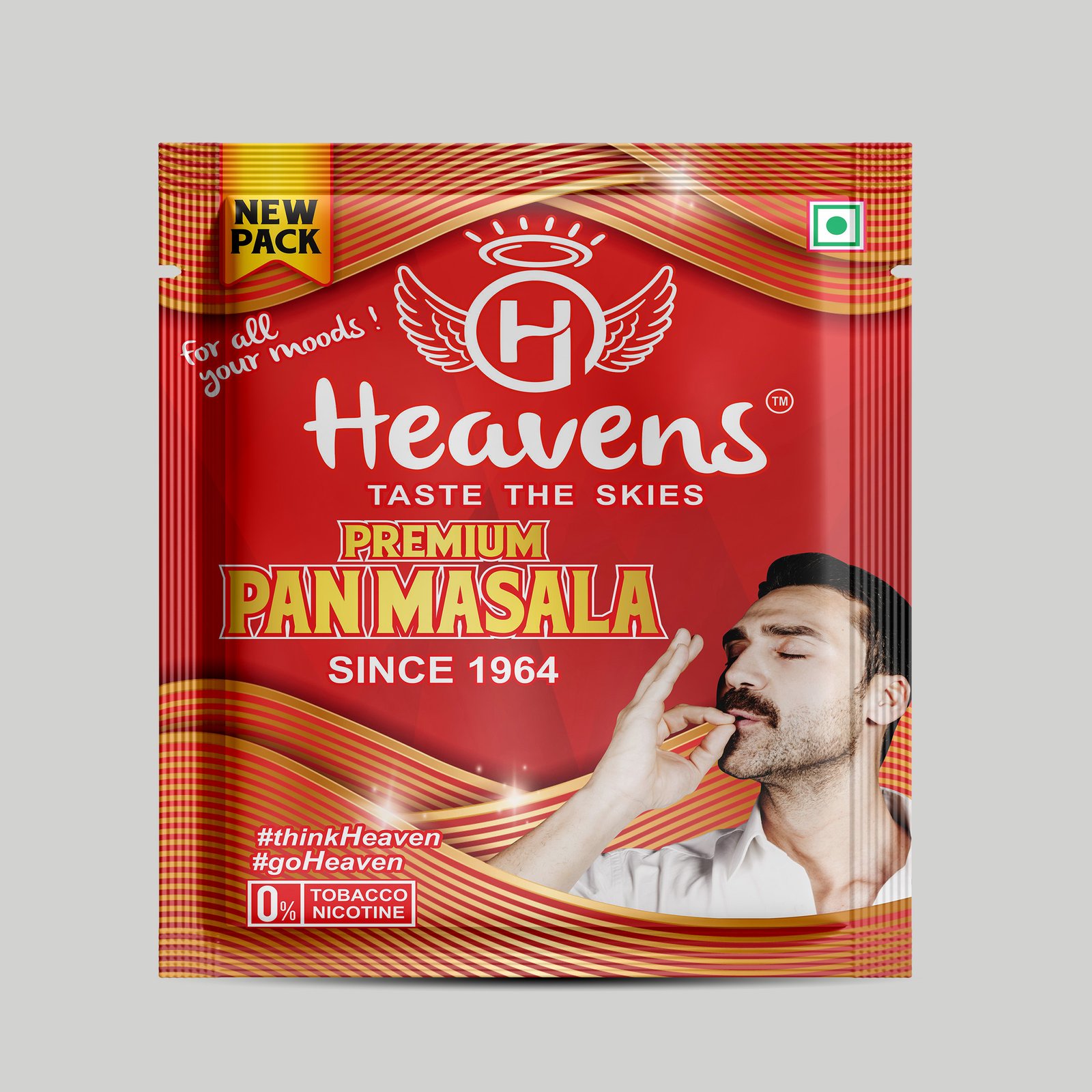Heavens Premium Pan Masala packaging design