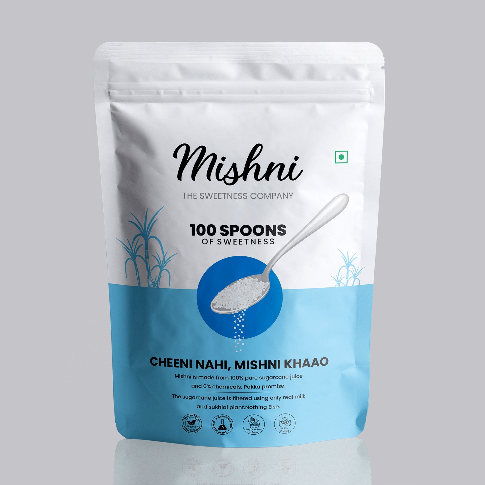 Mishni Sugar packaging design