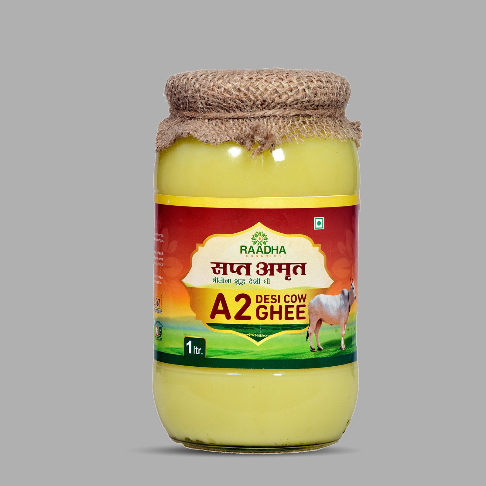 Radha Organic packaging design