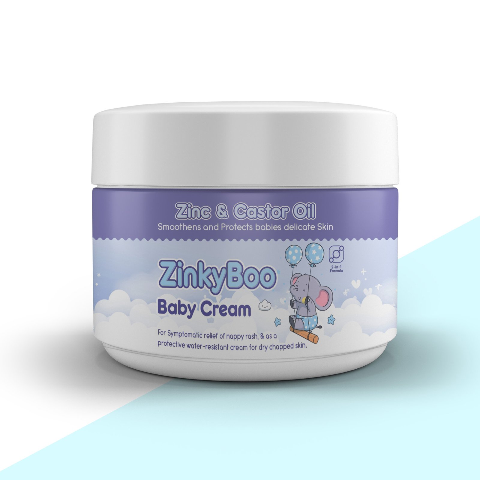 Zinkyboo Baby Cream packaging design